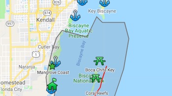 Biscayne Bay Park Map