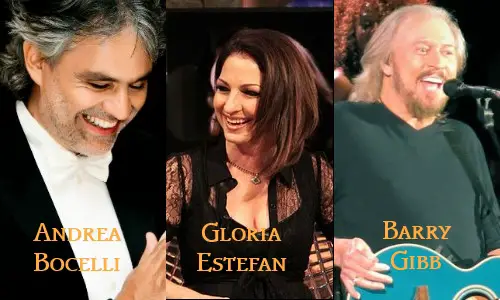 Andrea Bocelli, Gloria Estefan, Barry Gibb in a FREE concert for Miami Beach Centennial