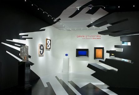 Galerie Gmurzynska Art Basel, Miami, wall and booth graphics designed by Zaha Hadid Architects