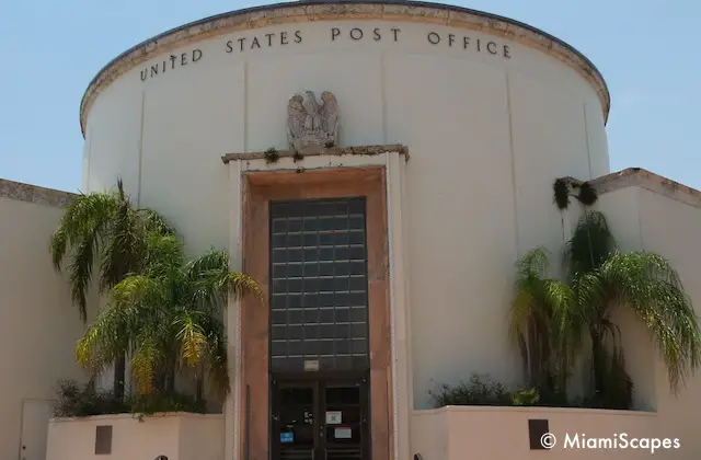 Miami Art Deco Glass Block at the Post Office