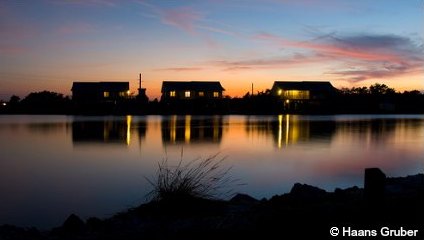 Beautiful Sunset over the Duplex Cabins at Bahia Honda