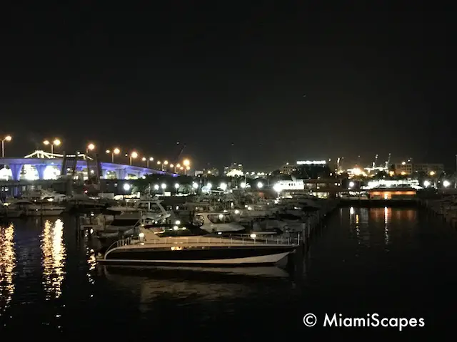 Bayside Marina at night
