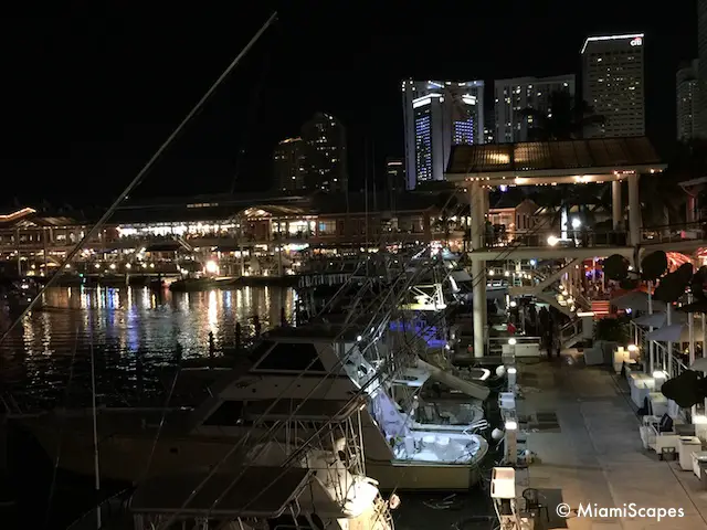 Bayside Marina at night