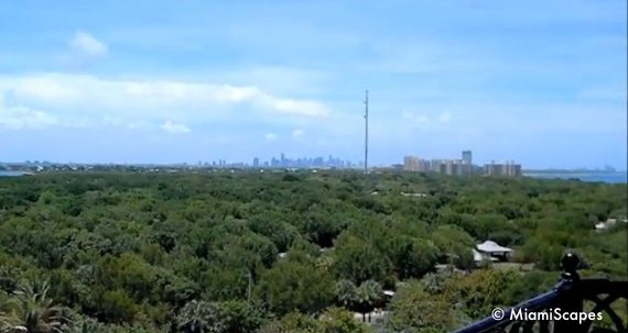 Views from the Lighthouse: Downtown Miami at the distance