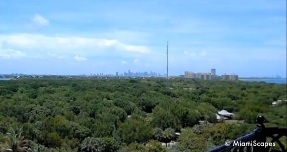 Views from the Lighthouse: Downtown Miami at the distance