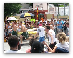 Coconut Grove Bed Races in Miami