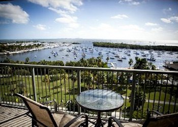 The Mutiny Coconut Grove Bay views from balcony at The Mutiny