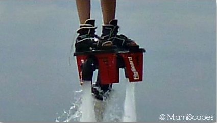 Flyboard strap to your feet with boots