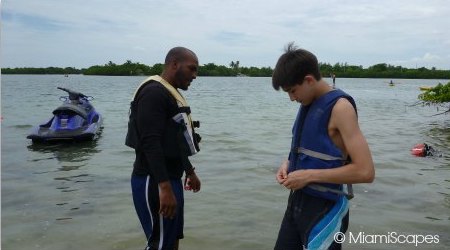 Gearing up for flyboard session