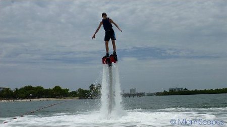 Flyboarding at Oleta River State Park in Miami