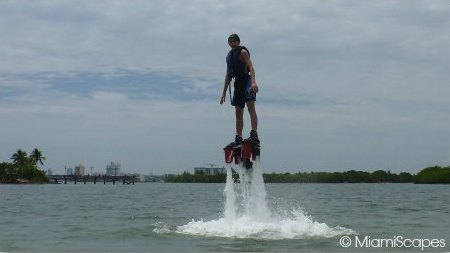 Flyboarding beginner session: off the water