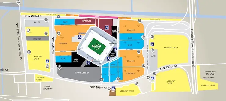 Hard Rock Stadium Seating Chart Hurricanes