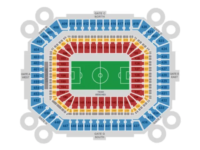 Hard Rock Stadium seating chart for Soccer Games