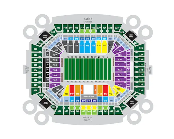 Hard Rock Stadium Um Seating Chart