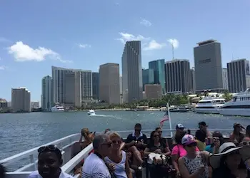 Biscayne Bay Boat Tours and skyline views