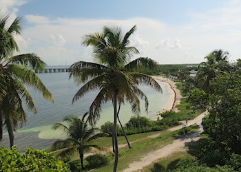 Florida Keys bridge from Bahia Honda