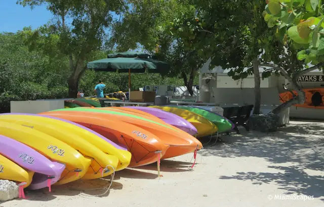 Kayak and canoe rentals  at John Pennekamp