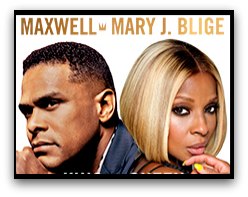 Maxwell and Mary J Blige in Miami