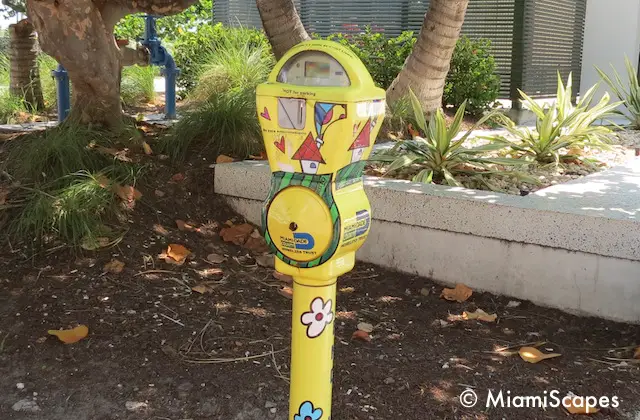 Miami Art Deco Tropical Parking Meters