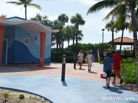 Restrooms and Showers 36th Street Miami Beach Boardwalk