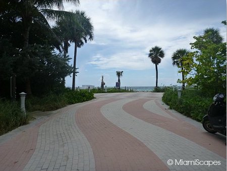 Miami Beach Paver Walkway between 64th and 79th Streets