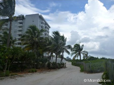 The Miami Beach Walk in progress segment sandy stretch between 3rd and 5th streets