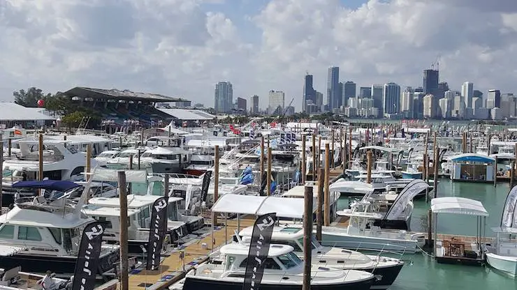 Miami Boat Show at Miami Marine Stadium