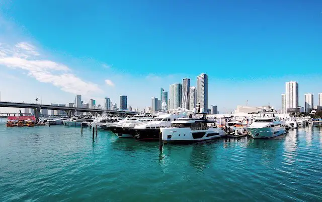 Miami Boat Show In Water