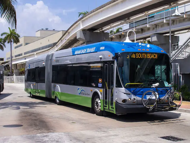 Hard Rock Stadium with Miami MetroBus 297