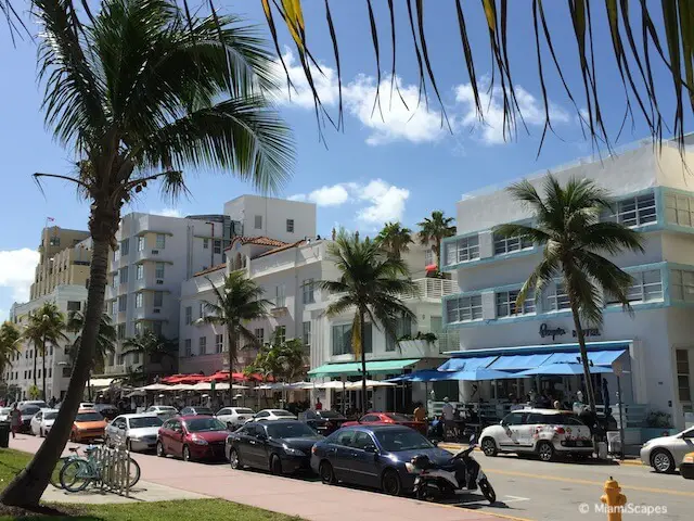 Ocean Drive in the daytime