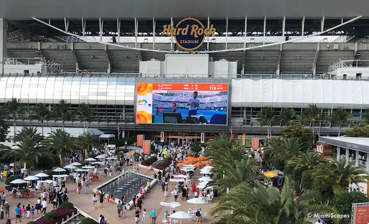 The New Miami Open facilities at Hard Rock Stadium: Stadium Court The New Miami Open facilities at Hard Rock Stadium: Stadium Court
