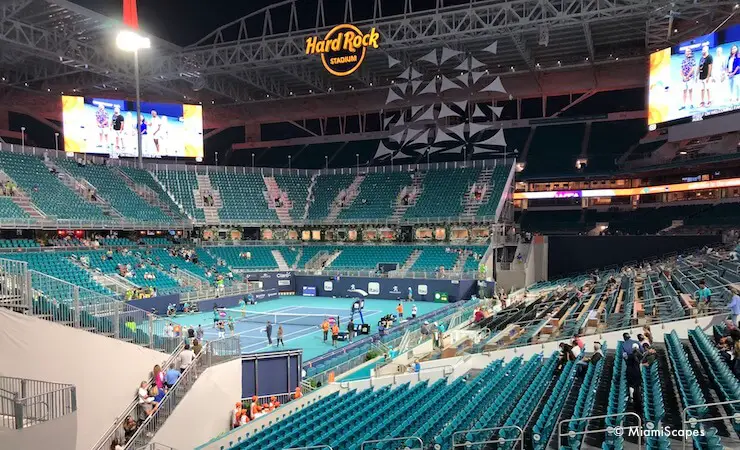 The New Miami Open facilities at Hard Rock Stadium: Stadium Court