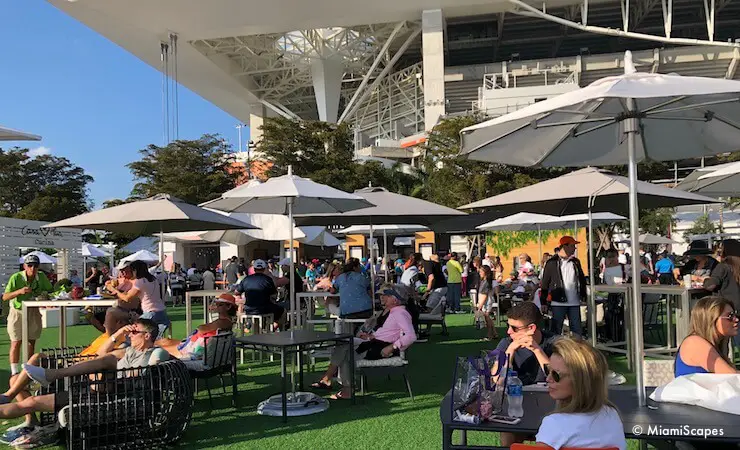 The New Miami Open facilities at Hard Rock Stadium: West Lawn