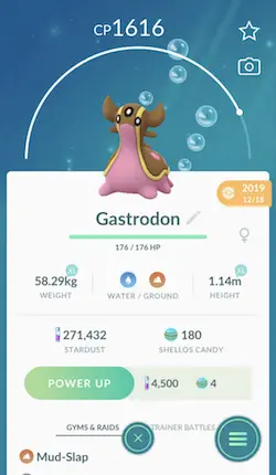 Region specific pokemon go found in Miami: Gastrodon Pink