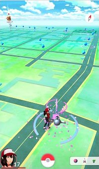 Poke Stops on Washington Avenue on every block