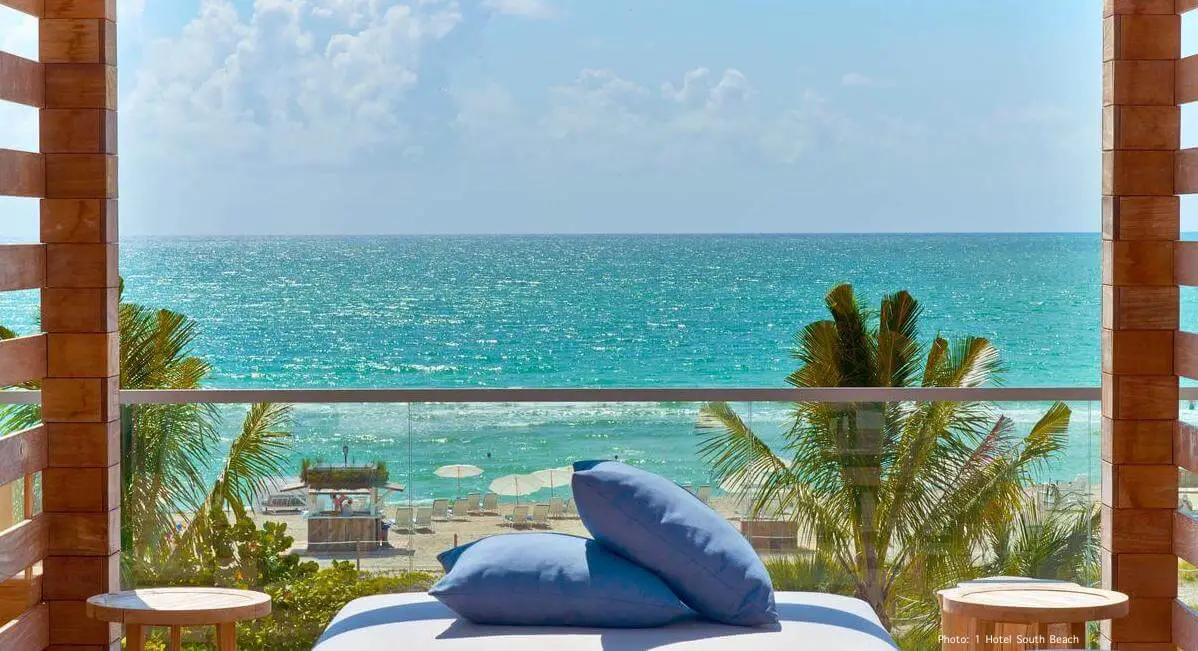 Miami beach front hotel views