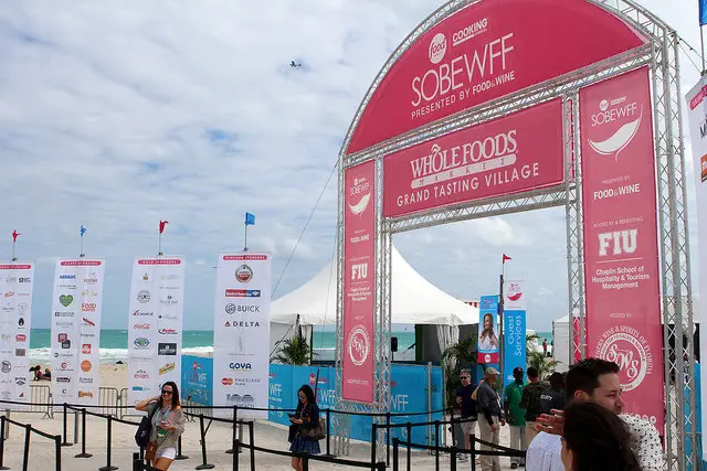 Grand Tasting Village at the SoBe Food and Wine Fest