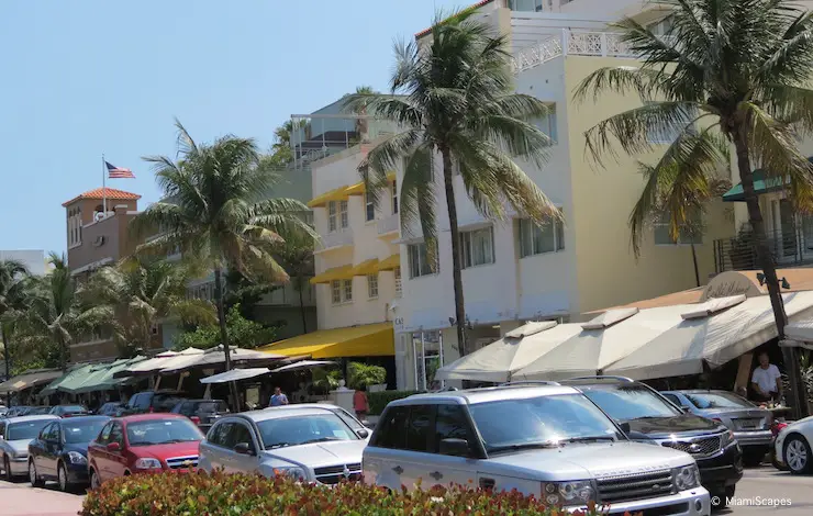 South Beach Ocean Drive Parking on the Street