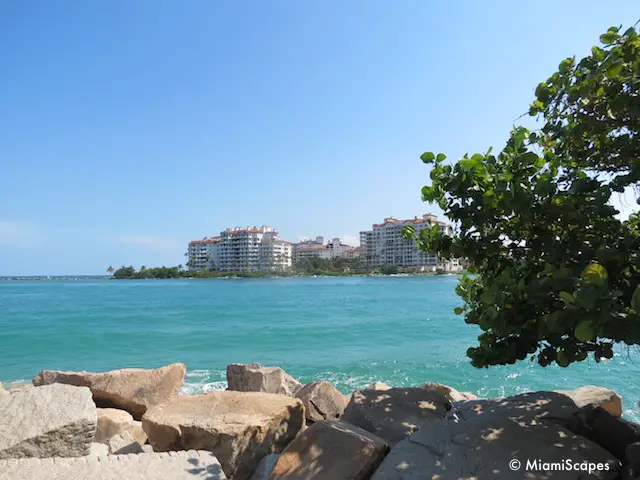 View of Fisher Island from South Pointe Park 