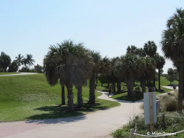 South Pointe Park walking paths and grounds 