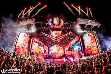 Stage at Ultra Music Festival in Miami