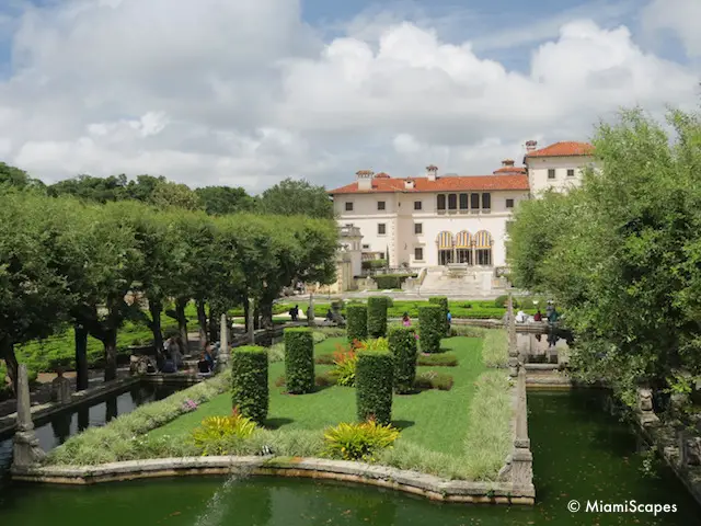 Vizcaya Gardens and South Facade