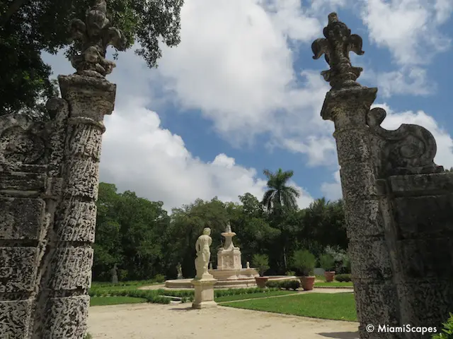 Vizcaya Gardens Fountains and Statues