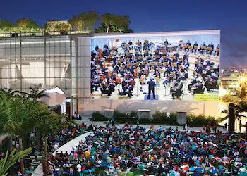 Wallcast concert at SoundScape Park Wallcast concert at SoundScape Park
