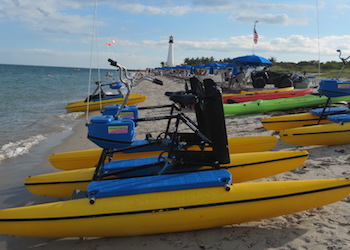 Snorkeling near the pier at Bill Baggs State Park